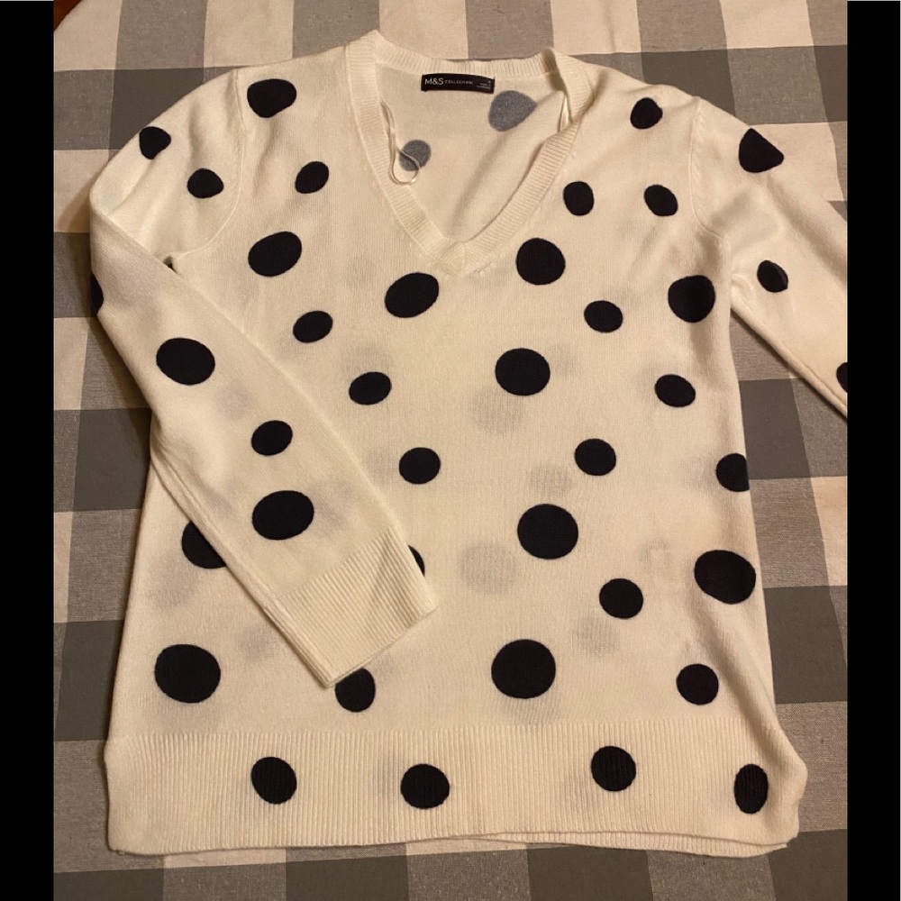 Polka dot sweater